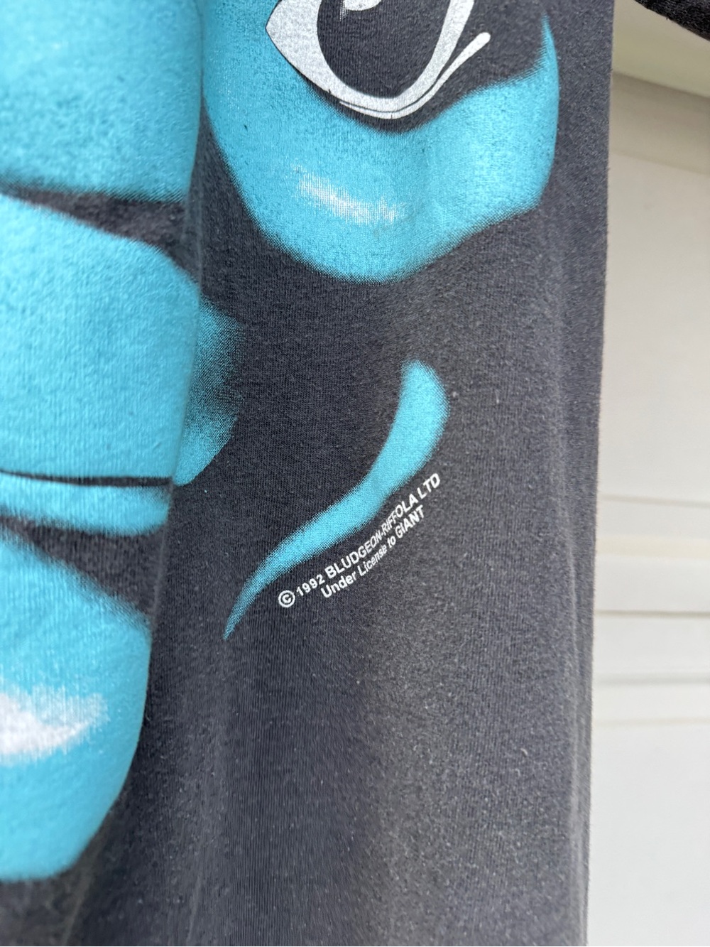 VINTAGE REPRINT 1992 DEF LEPPARD "ADRENALIZE" FADED BAND TEE - Picture 2 of 6